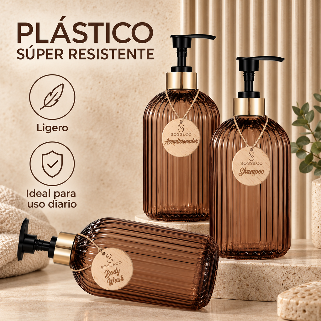 Dispensadores de plástico ligero y resistente
