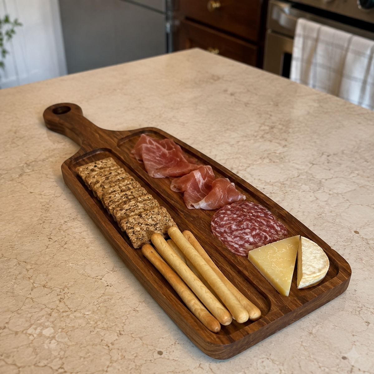 Tabla Dúo de Tzalam para Quesos y Charcutería