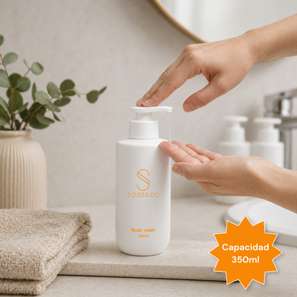 Set de 3 dispensadores recargables 350 ml – Blanco