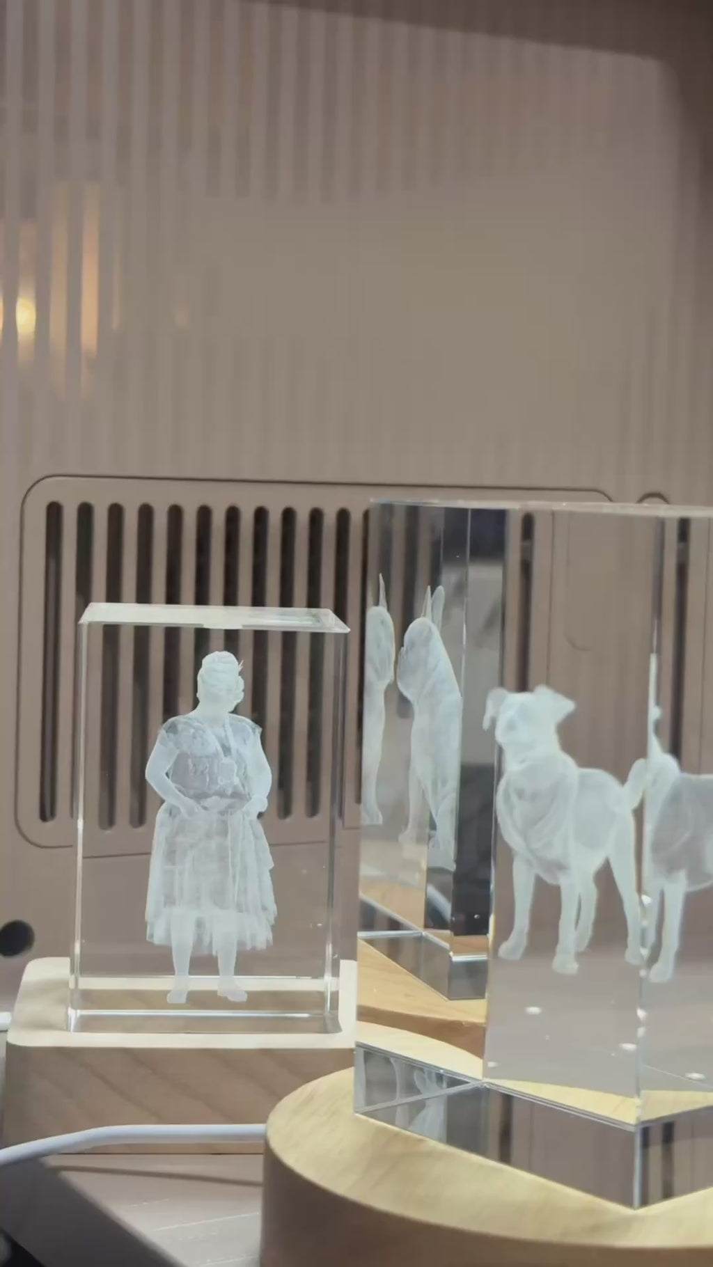 Grabado Láser 3D Personalizado en Cristal